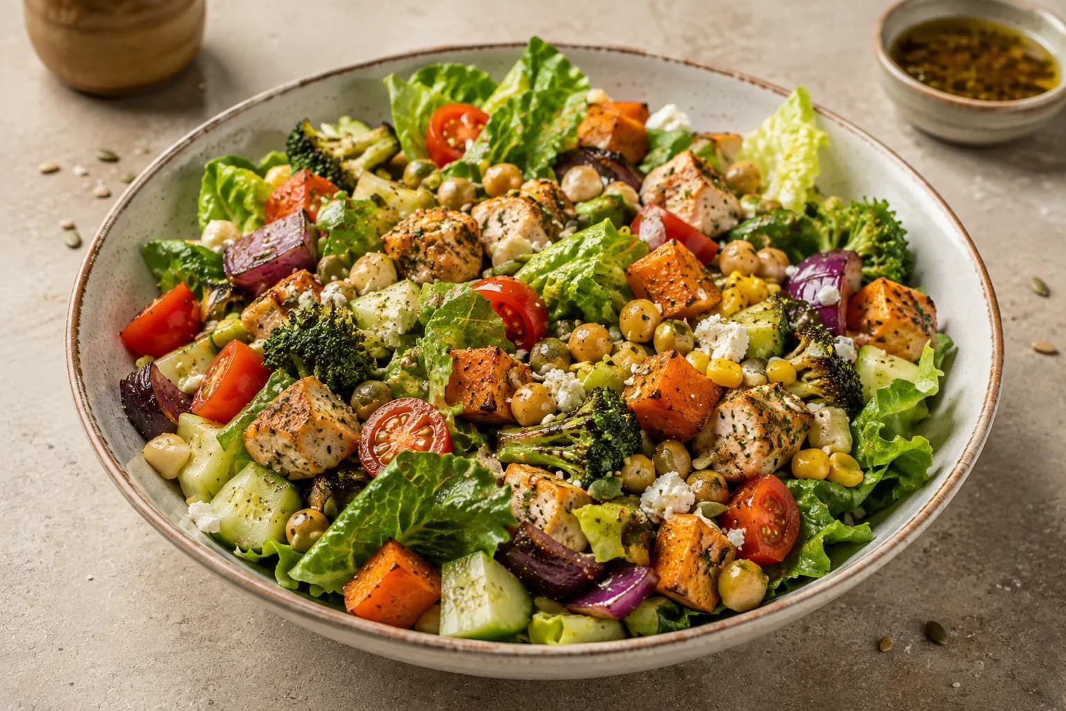 Fresh green salad